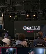 Workshop attendees watching Live Lab's RISE MoCAP video
