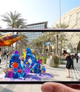 An immersive digital experience created by Magnopus, CoSTAR National Lab's new partner, as seen at Expo 2020 Dubai 