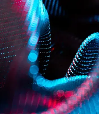 Abstract blue and pink tech background