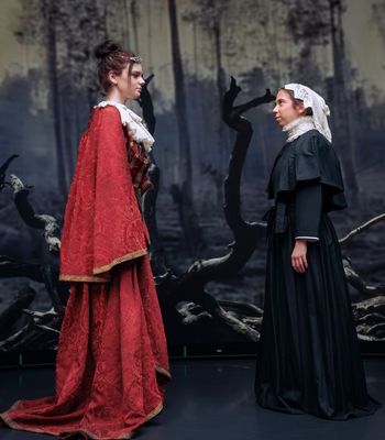  A still from a Scots language learning production filmed at the CoSTAR Realtime Lab using virtual production technology