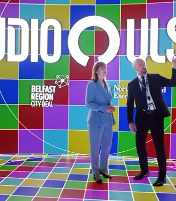 Chancellor of the Exchequer Rachel Reeves visiting Studio Ulster, home of the CoSTAR Screen Lab, Belfast, in August 2025
