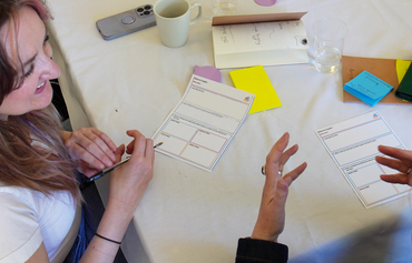 Workshop-Mission-aligned-Considered-capital-hero - people doing a workshop smiling