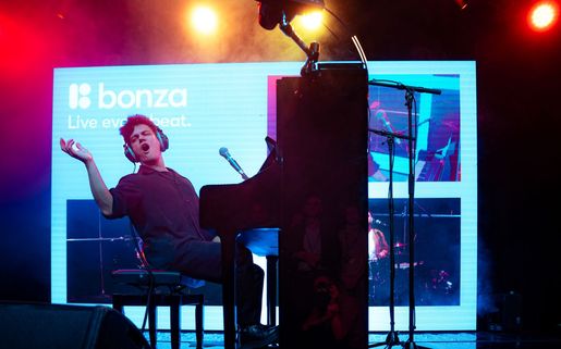 Jamie Cullum performing live at the CoSTAR Live Lab launch event