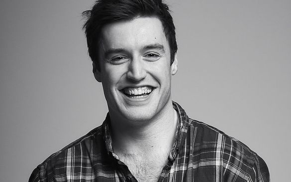 John-mcewan-whyte Bonnie-braw-cartuns Man in checked shirt and big smile 