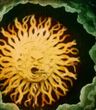 Still from an early animation showing a sun swallinging a train By Georges Méliès - Méliès: Fairy Tales in Color, Public Domain, Creative Commons